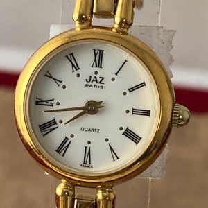 Vintage Jaz Paris French Designer Gold Watch